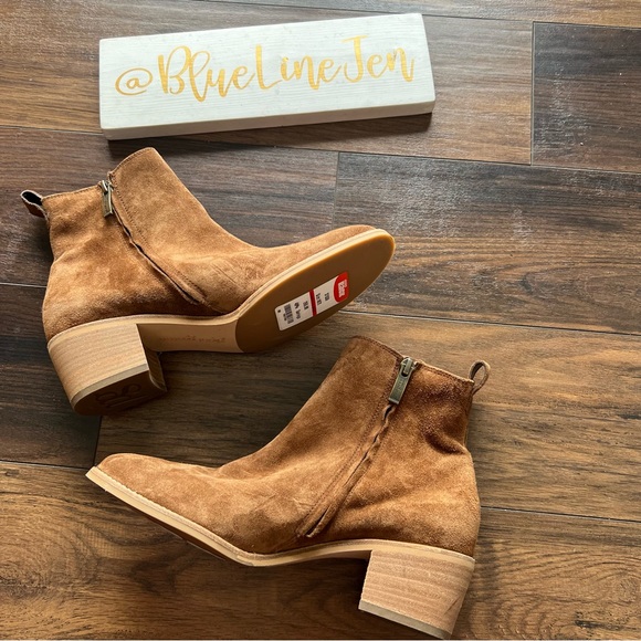 Paul Green Tan Suede Booties NWT - Picture 2 of 9